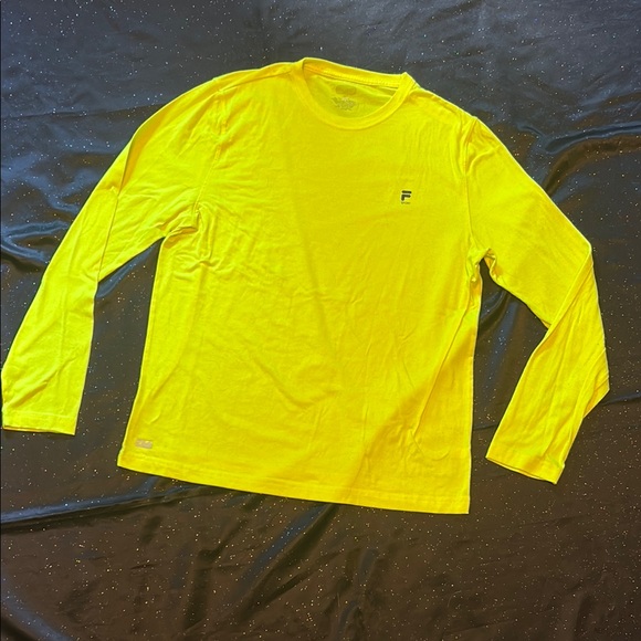 Fila Other - Fila Yellow Long Sleeve Tee Casual Comfort